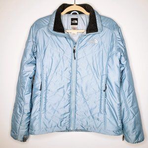 The North Face Quilted Light Blue Puffer M